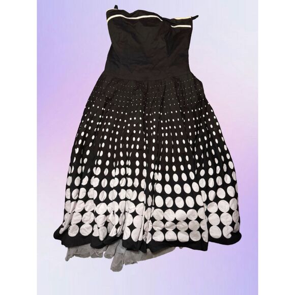 Size 7 Ruby Rox Polkadot Tulle Dress - Picture 1 of 4